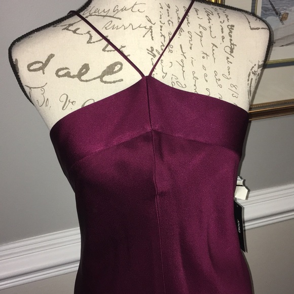 NWT $398 DKNY Stunning Long Dress Magenta 10 Tall - Picture 8 of 8